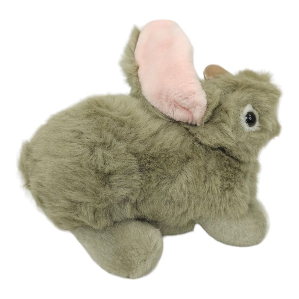 Bunny Rabbit Floppy Ears Pink Bow Plush Vintage 90s Stuffed Animal Toy Chosun - Picture 11 of 16